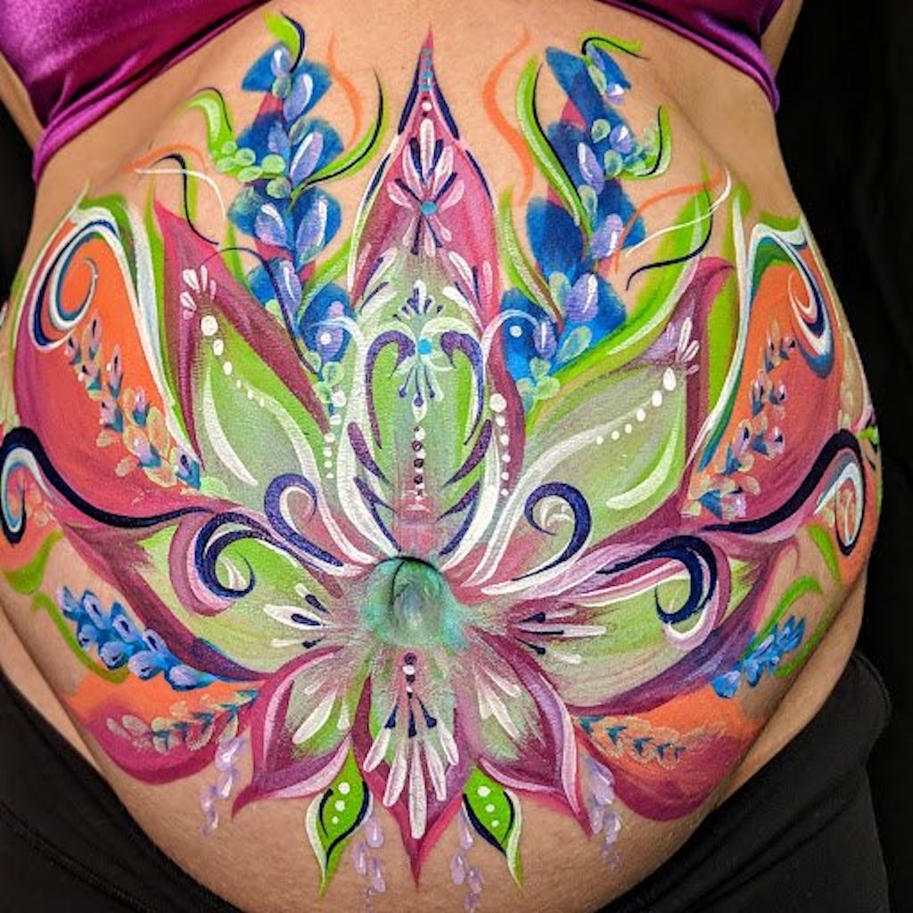 prenatal belly painting